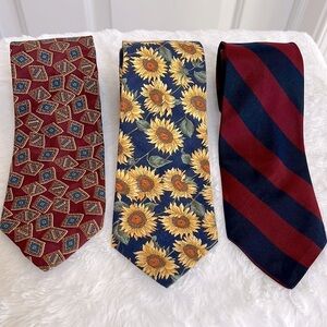 Men's Neck Tie Bundle - Nordstrom; Huntley's; American Eagle